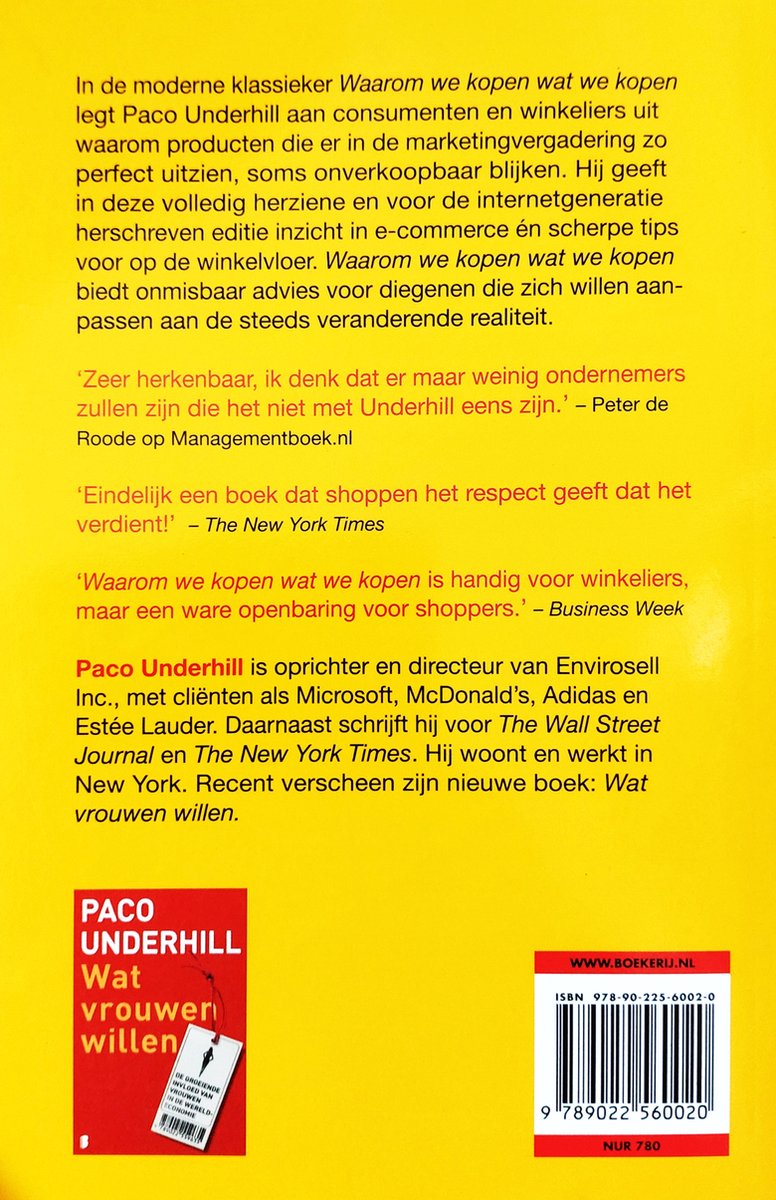 Waarom we kopen wat we kopen - back cover