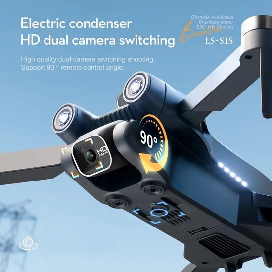 Nieuwe S 1S Borstelloze Drone 4K Profesional 8K Hd Camera Obstakel Vermijding Luchtfotografie Opvouwbare Quadcopter Rc Dron