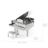 3D Metalen Puzzel Miniatuur Piano - Mini Bouwpakket - Prachtig - Schaalmodel