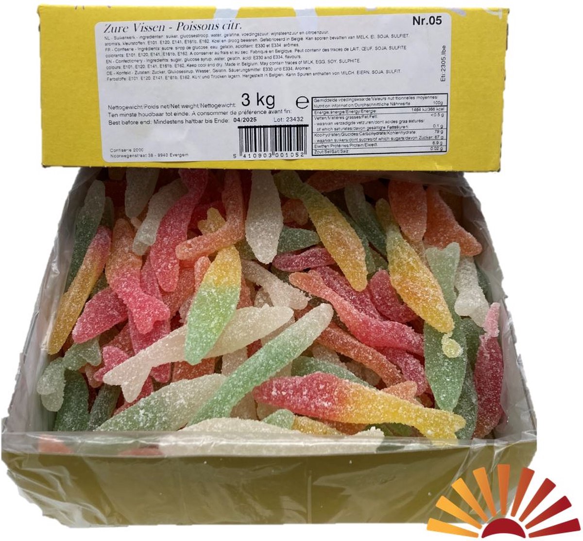 Confiserie 2000 Zure vissen - 3 kg