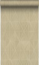Origin Wallcoverings eco-texture vliesbehang origami motief beige - 347857 - 0,53 x 10,05 m