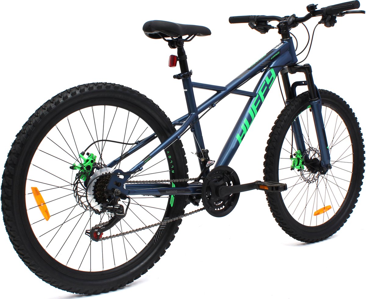 Huffy Korros 26 Inch Heren Mountainbike Blauw Hardtail Voorvering Shimano 21. bol