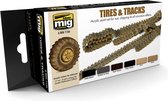 AMMO MIG 7105 Tires and Tracks - Acryl set Verf set