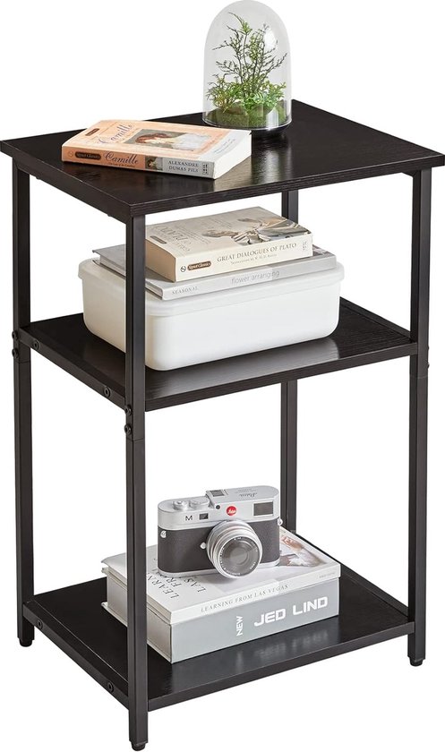 GIANTEX 2er Set Beistelltisch Nachttisch, Nachtschrank mit 3 offenen Ablagen, Sofatisch Couchtisch einzigartiges Design, Nachtkommode aus Holz, asymmetrisches Bücherregal klein 41x41x70 cm GIANTEX 2er Set Beistelltisch Nachttisch, Nachtschrank mit 3 offenen Ablagen, Sofatisch Couchtisch einzigartiges Design, Nachtkommode aus Holz, asymmetrisches Bücherregal klein 41x41x70 cm