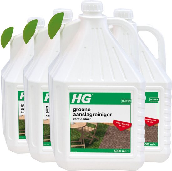 HG Groene Aanslag Reiniger - Kant & Klaar - 4 x 5 liter - Voordeelverpakking van HG — afbeelding 2