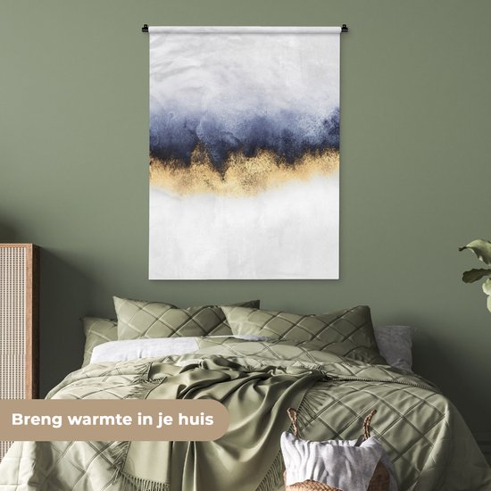 Tapisserie - Toile murale - Abstrait - Or - Luxe - 90x120 cm - Tapisserie