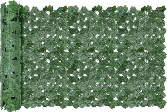 Kunstklimop Heg - Inkijkbescherming - Kunstheg met Bladeren van Aardappelbladeren - 1.8 Meter - Privacy Scherm voor Tuin, Balkon en Terras