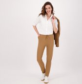 Bruine Broek/Pantalon van Je m'appelle - Dames - Travelstof - Maat 38 - 4 maten beschikbaar