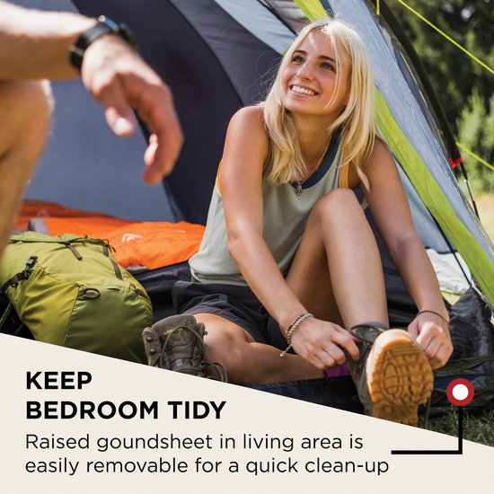 Coleman Darwin 3 Plus Koepeltent - 3-Persoons - Grijs