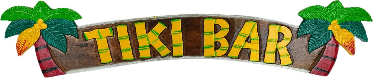 Western Deco - 100cm Aloha Tiki Bar Bord Palmen