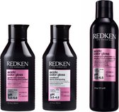 Redken Acidic Color Gloss Trio Shampooing 300 ml, Après-shampooing 300 ml, Traitement Glass Gloss 190 ml | Très bon marché