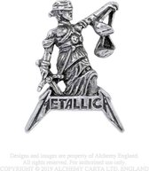 Alchemy Metallica - Justice For All Pin - Zilverkleurig