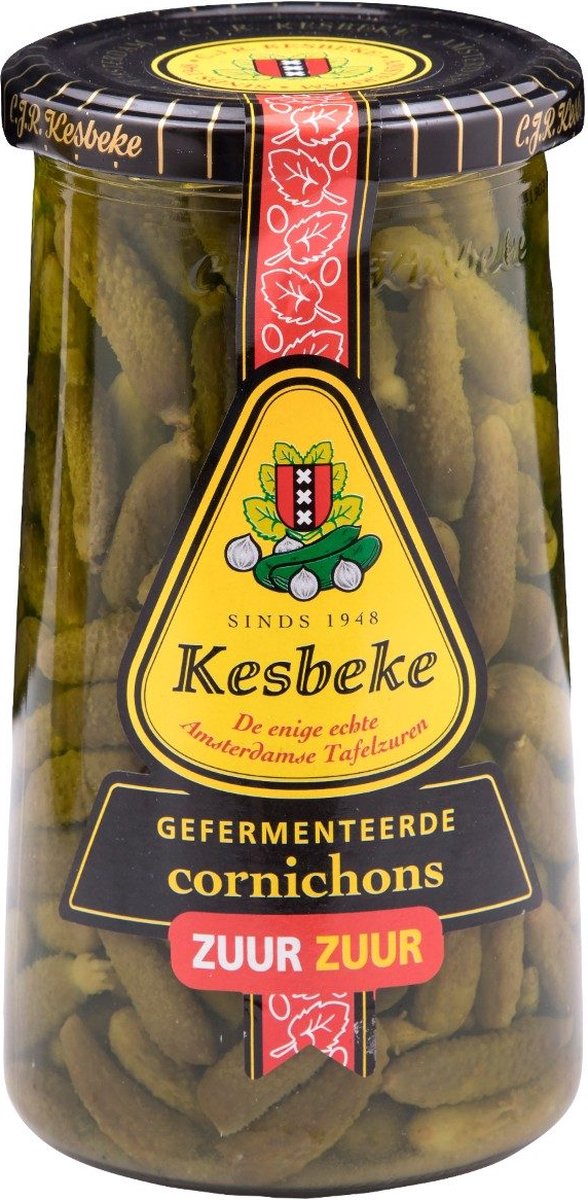 Kesbeke Cornichons zuur 72 cl