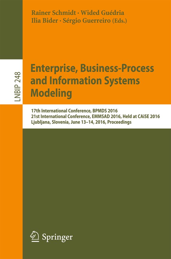 Enterprise, Business-Process and Information Systems Modelin ... - cover