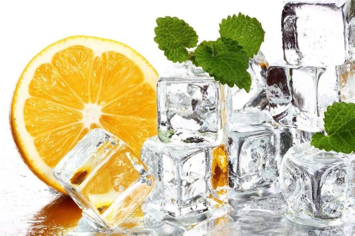 Fotobehang - Lemon and Ice 375x250cm - Vliesbehang