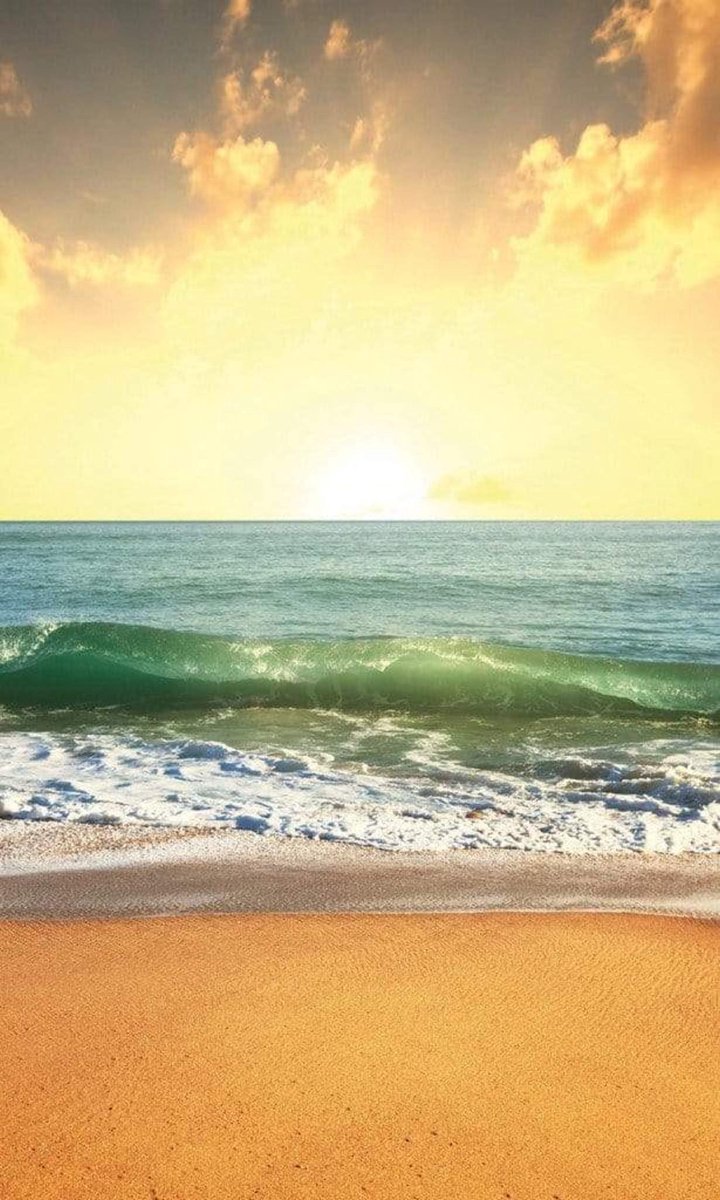 Fotobehang - Sea Sunset 150x250cm - Vliesbehang