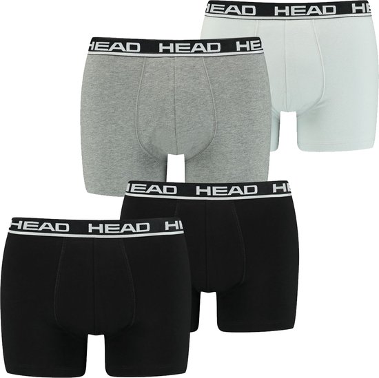 HEAD Heren Boxershorts Basic Boxer 4 Pack Veelkleurig