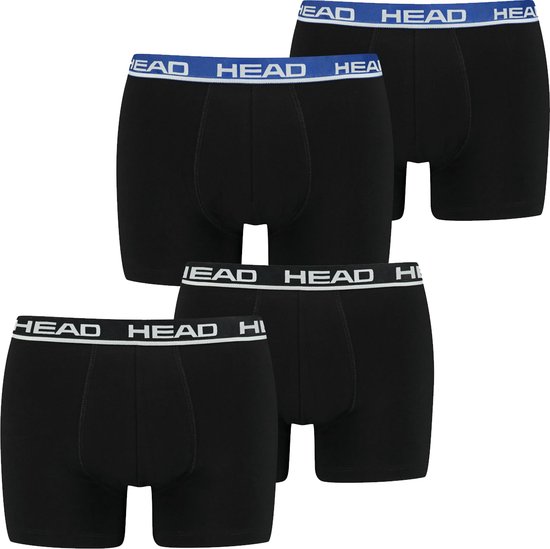 HEAD Heren Boxershorts Basic Boxer 4 Pack Veelkleurig