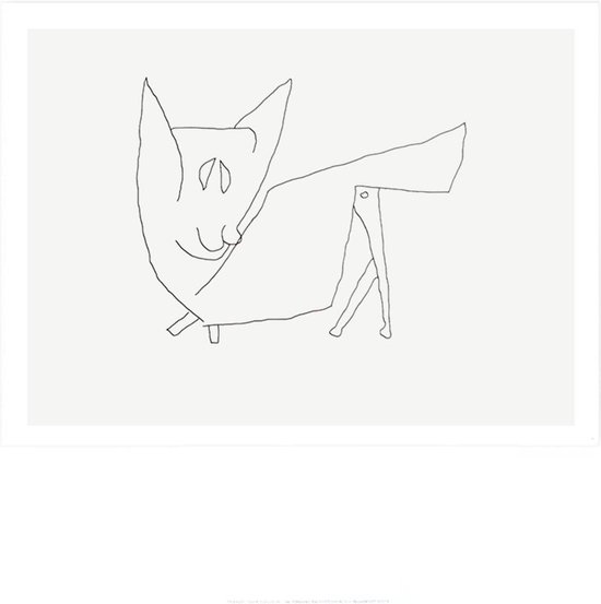 Kunstdruk Paul Klee - Le Petit Chat 60x50cm
