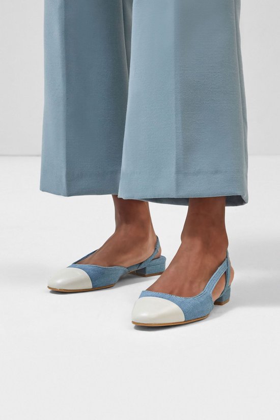Toral Ballerina's Dames / Damesschoenen - Leer - Luisa - Jeans blauw - Maat  38 | bol
