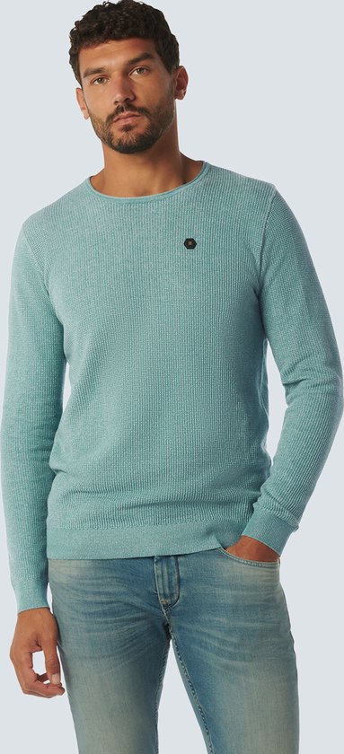 No Excess Homme Pull Col Rond Turquoise L