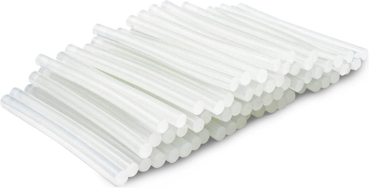 Lijmsticks 7mm - 60 Stuks MEGAPACK - Helder Transparant - Premium Kwaliteit - Lengte 10cm