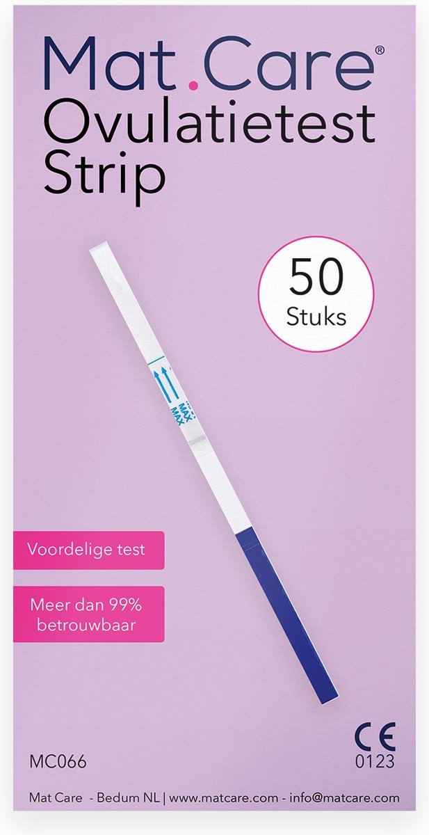 Goedkoopste Mat Care Ovulatietest Strip XXL pack 50 stuks