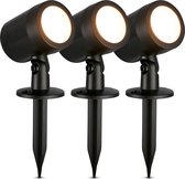 Bol.com BRILONER - LED tuinspot - 3799035 - Stekker - IP44 - Verstelbaar - met spade - 18 x 5 cm - Zwart aanbieding