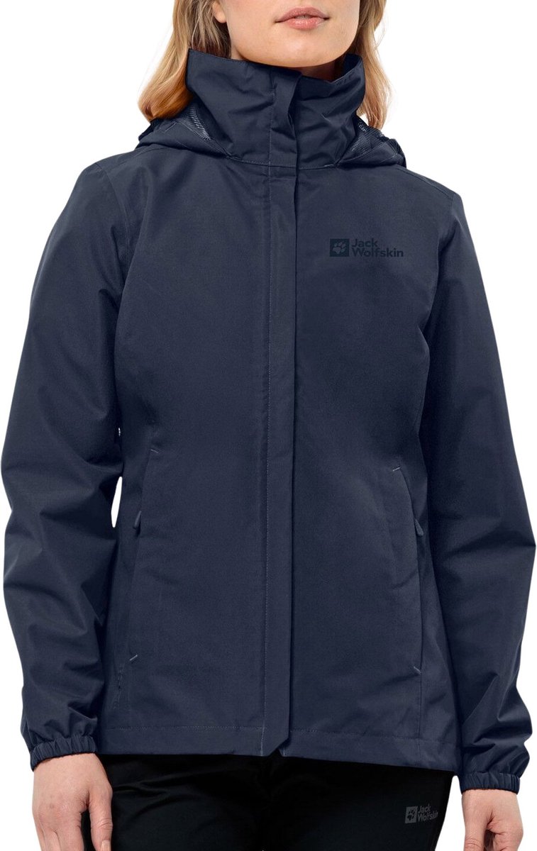 Jack Wolfskin STORMY POINT 2L JKT W Dames Outdoorjas night Blauw