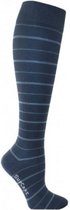Supcare compressie sokken maat S (37-39) – bamboo blue - trendy compressiekousen – steunkousen – ademend – gezwollen, vermoeide en pijnlijke benen & voeten – spataderen - dagelijks gebruik – vliegreizen – zwangerschap – dames en heren