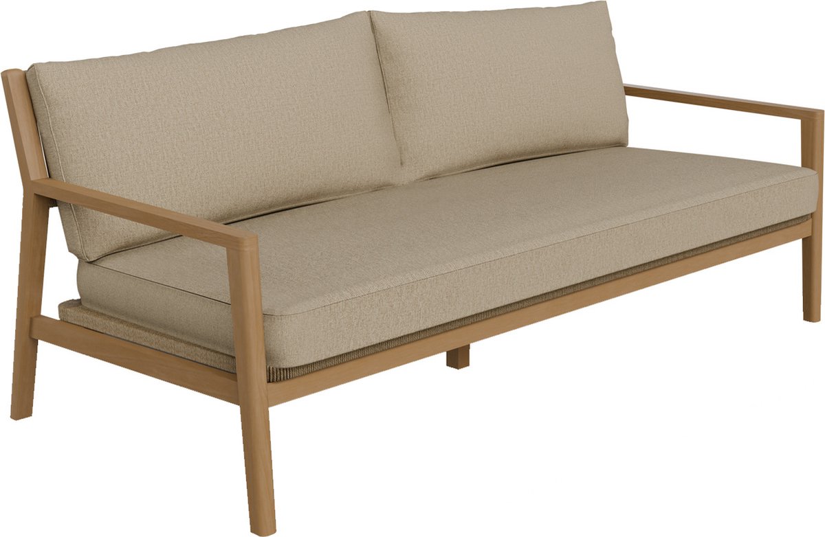 Normin Loungebank Felline 3-persoons Naturel Acaciahout