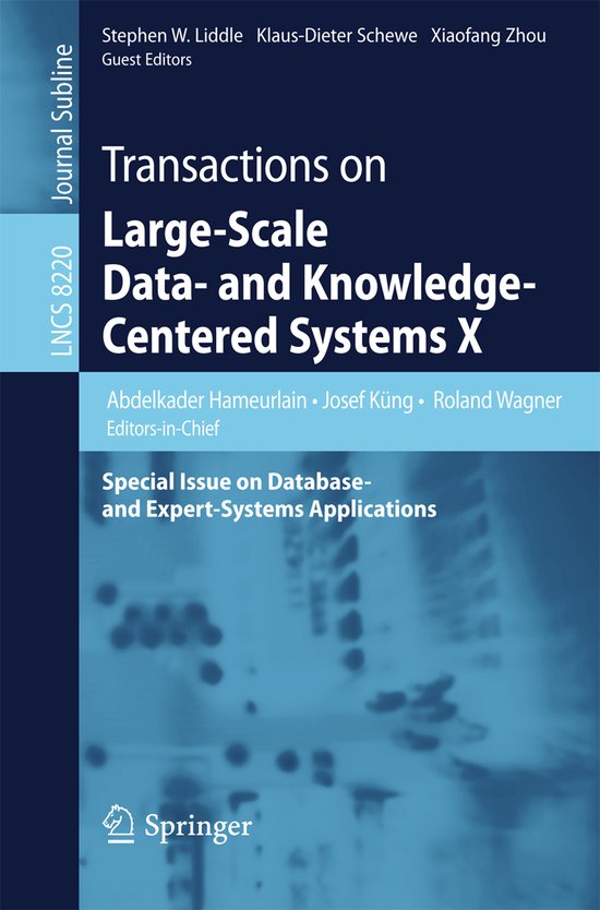 Transactions on Large-Scale Data- and Knowledge-Centered Sys ... - cover