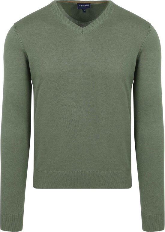 Convient - Respect Vinir Pullover Mid Green - Homme - Taille XXL - Coupe moderne