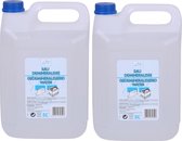 Urban Living Accuwater/Demiwater - 2x - gedemineraliseerd water - fles 5 liter- water zonder zouten - voor ruiten/strijkijzer/auto en meer
