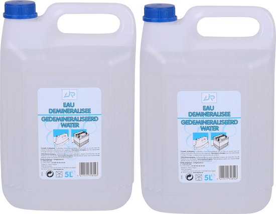 Foto: Urban living accuwater demiwater 2x gedemineraliseerd water fles 5 liter water zonder zouten voor ruiten strijkijzer auto en meer