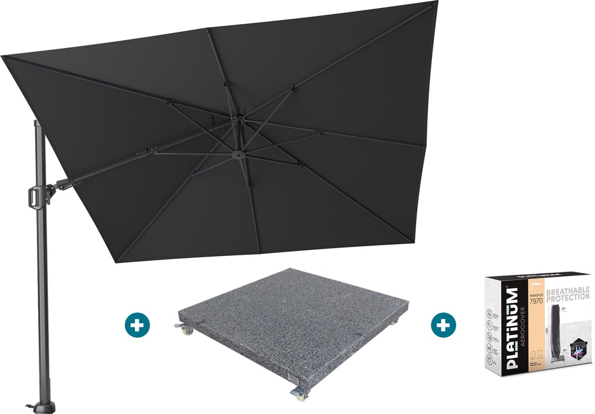 Platinum Challenger Premium T2 3x3 m - Faded Black met voet en hoes