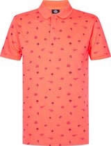 Petrol Industries - Heren All-over Print Polo Outer Banks - Roze - Maat M