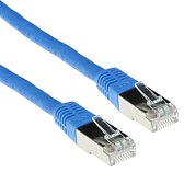 ACT Blauw 0,5 meter LSZH SFTP CAT6 patchkabel met RJ45 connectoren FB9600