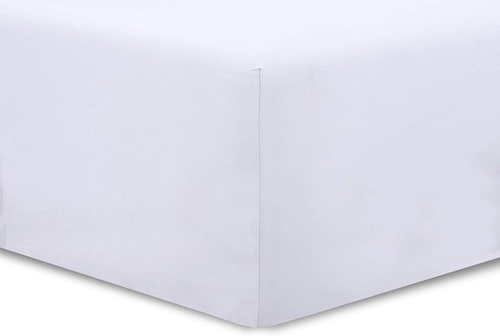 Cinderella Badstof Topper Hoeslaken White-140 x 200/210 cm | Leen Bakker