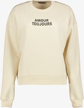 TwoDay dames sweater beige met tekstopdruk - Maat S