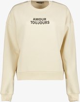 TwoDay dames sweater beige met tekstopdruk - Maat XL