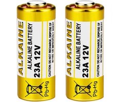 OWO - 2 Pack - Alkaline batterij batterijen 12v 23a a23 bLRV08 L1028 RVO8 23AE MS21 MN21 E23A K23A V23GA GP23A 8LR932 8LR23 VR22 8F10R EL12