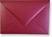Cards & Crafts 100 enveloppes C6 métalliques de Luxe - Cherry - 16,2x11,4 cm - 110 grammes - 162x114 mm