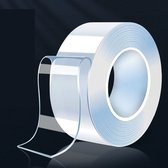 Smartkabel - Nano tape - 2x 5 meter lang - Dubbelzijdig - 10 meter - waterdicht - Herbruikbaar - Klus tape - Transparant - 5m x 10mm - Transparant - extra sterk