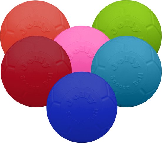 Jolly Pets Soccer Ball  -  Jouet pour chien  -  Jouet à rapporter durable  -  Jollyflex plastique trà¨s robuste  -  Jouet flottant pour chien  -  Pour grands chiens  -  à˜20cm - Orange