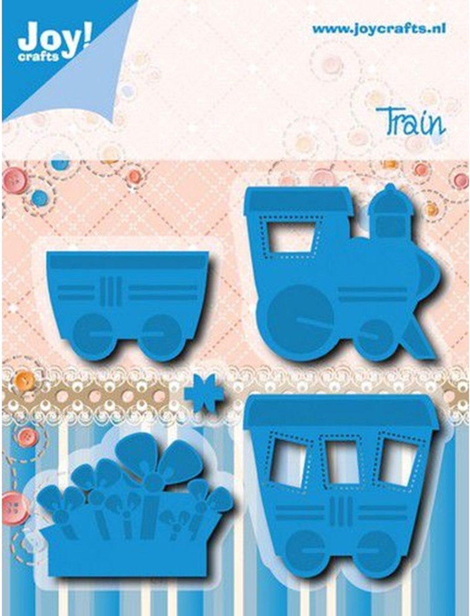 Joy! Crafts Snij- Embos stencil - Trein 36x40/37x40/22,3x33/29,2x40/8x8 mm