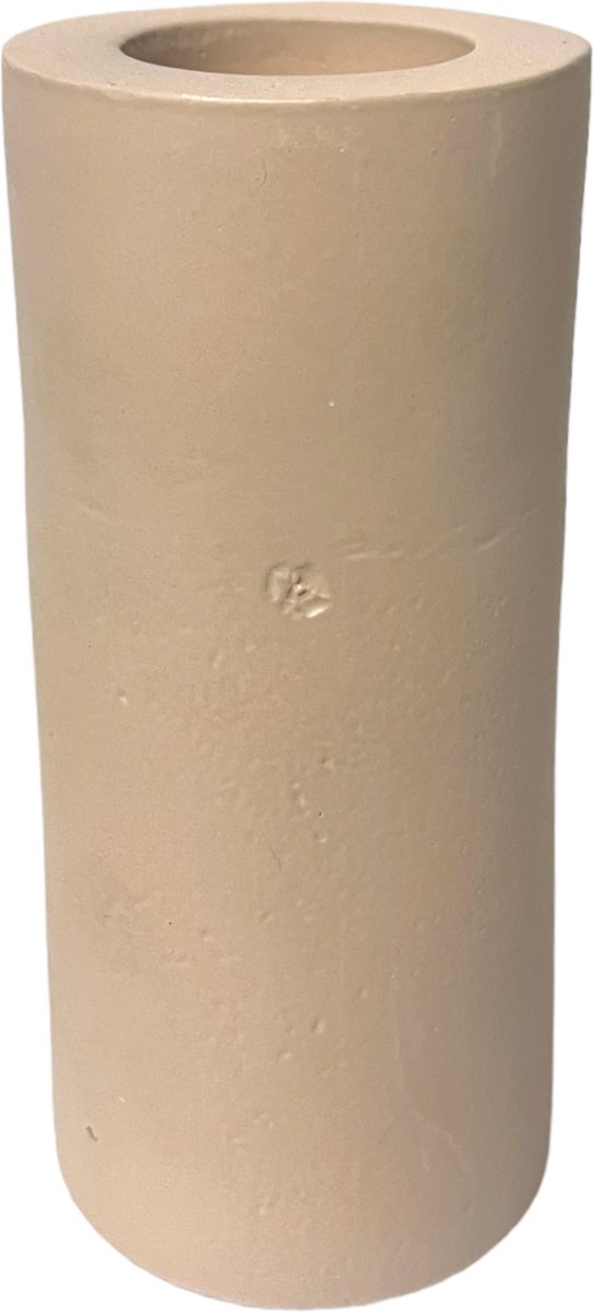 Home Society - Kaarsenhouder - XL Kandelaar - Ravi - L - Metaal - Beige - 13x6x6