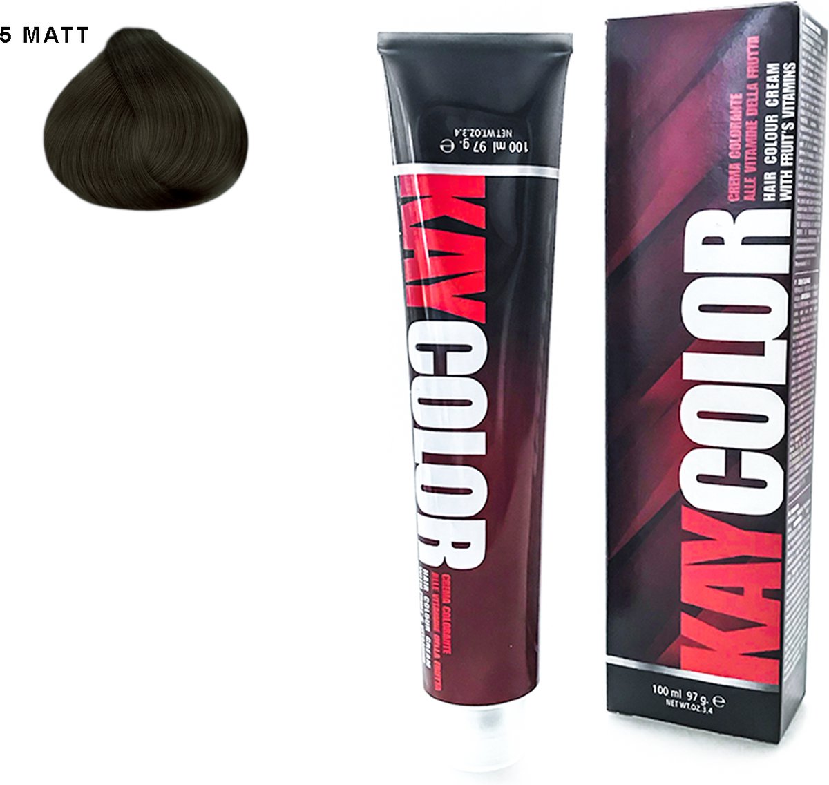 Kay Color - Kay Color Hair Color Cream 100 ml - Matt 5 Chestnut