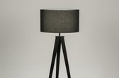Lumidora Vloerlamp 30878 - ANTIQUA - E27 - Zwart - Metaal - ⌀ 51 cm