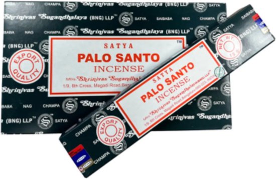 Satya wierookstokjes Palo Santo - 12 pakjes van 15g